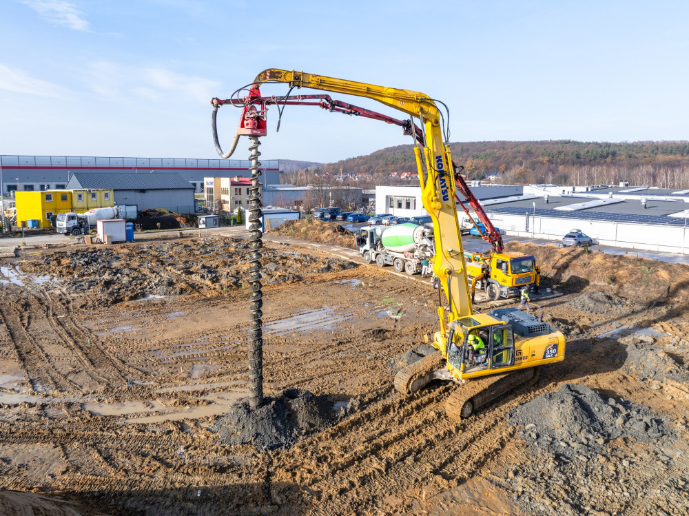 System technologiczny do wykonywania pali CFA